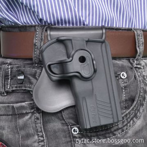 Tactical Black Polymer Pistol Holster for Taurus PT800